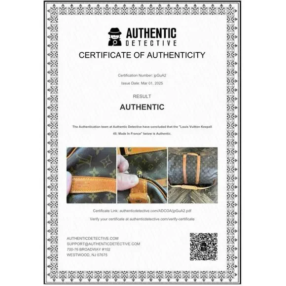 Louis Vuitton Keepal Bandouliere 45 Travel Bag Authentic Monogrammed Mobwife - Picture 2 of 16